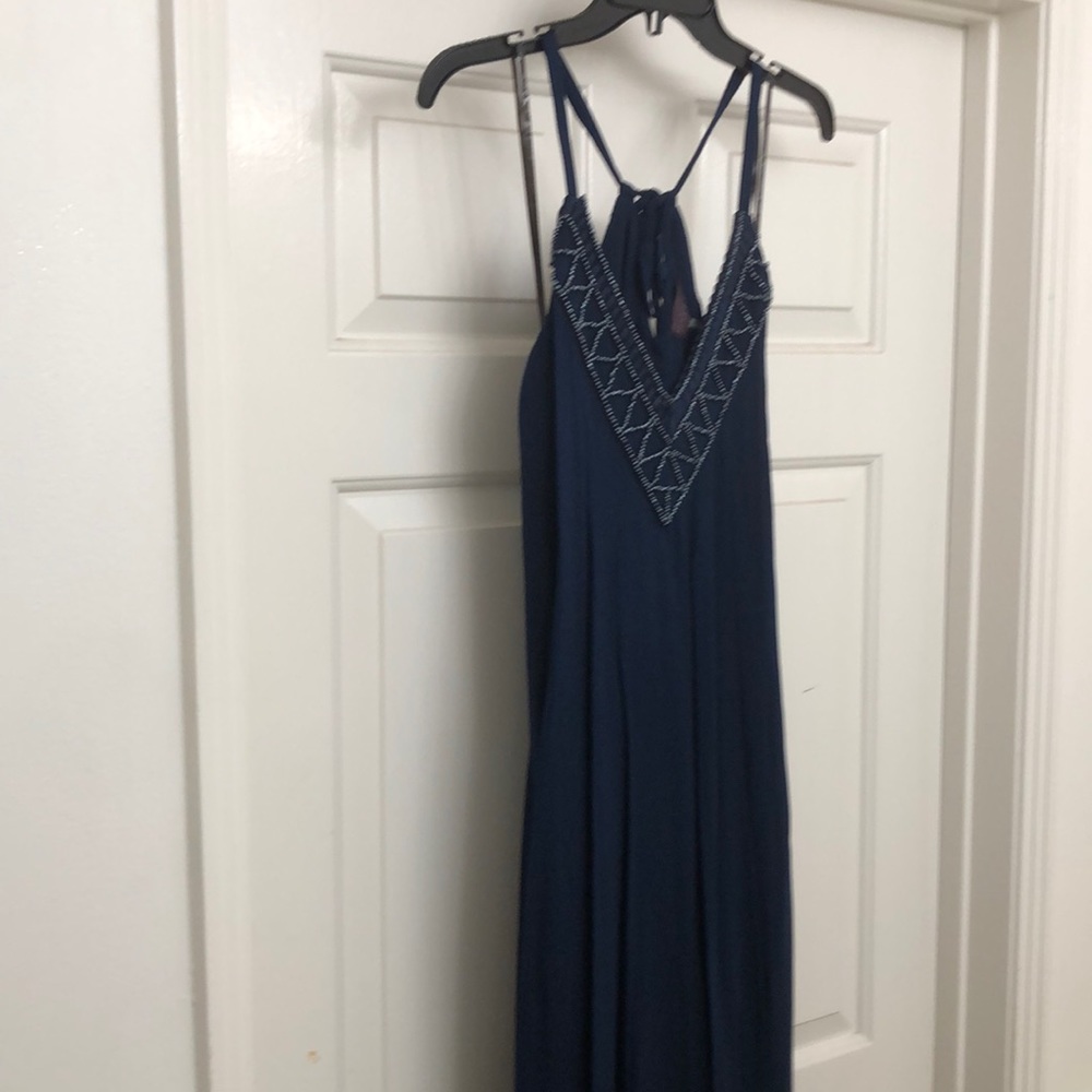 HALE BOB NAVY DRESS W/ EMBELLISHMENT DETAIL